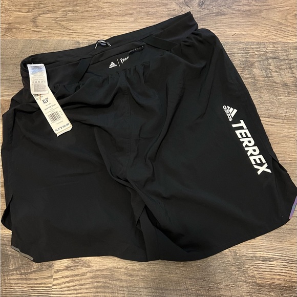 ADIDAS Agravic AIIA Trail Running Shorts XL 9”. Black/White Terrex Men AEROREADY - Picture 7 of 7